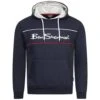 BEN SHERMAN Two Colour Panel Hommes Sweat à Capuche 0067811-MARINE