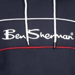 BEN SHERMAN Two Colour Panel Hommes Sweat à Capuche 0067811-MARINE -Sportif Vêtements Magasin 0067811 NAVY 4glF8wDgrkZ5R8 1280x1280