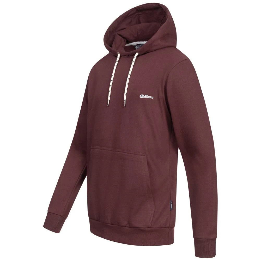 BEN SHERMAN Raised Rubber Hommes Sweat à Capuche 0072157—BORDEAUX 2 BEN SHERMAN Raised Rubber Hommes Sweat à Capuche 0072157—BORDEAUX – Image 2