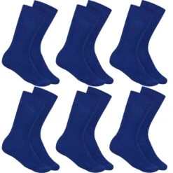 Calvin Klein Luxurios Cotto Hommes Chaussettes 6 Paires 100001808-006