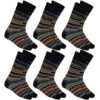Calvin Klein Cotto Luxueux Hommes Chaussettes 6 Paires 100001928-001