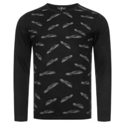 BORIS BECKER "Boras" Hommes Pull En Laine 21WBBMJMP00014-NOIR