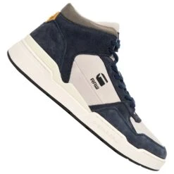 G-STAR RAW ATTACC Mid Hommes Sneakers En Nubuck 2212 040712 NVY