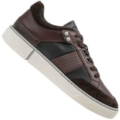 G-STAR RAW RAVOND LEA Basic Hommes Sneakers En Cuir 2242 005511 RBRWN