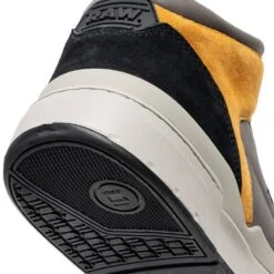 G-STAR RAW ATTACC Mid Blocked Hommes Sneakers En Cuir 2242 040716 NOIR-GRIS -Sportif Vêtements Magasin 2242 040716 BLK GRY 4 1280x1280