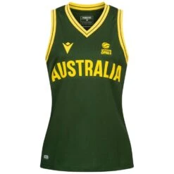 Australie Ballon De Basket Macron Femmes Maillot Domicile 58563684