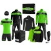 Zeus Apollo Ensemble De Foot Vêtement D'équipe En Coffret 12 Pièces Néon Vert Noir