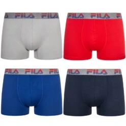 FILA Hommes Boxer-short Lot De 4 FM412BXPB7-400