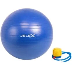 JELEX Ballon De Yoga Et Fitness Avec Pompe 65cm Bleu -Sportif Vêtements Magasin JLX 21 2 neu 1280x1280