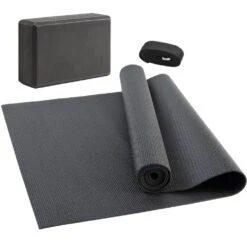 JELEX "Niyama" Yoga Ensemble 3 Pièces. Sangle De Yoga, Tapis Et Bloc