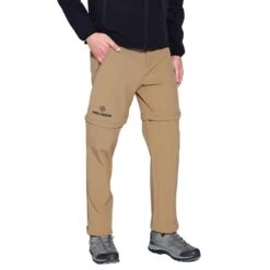 KIRKJUBØUR® Zip-Off Hommes 2 En 1 Pantalon De Randonnée Et De Trekking Marron -Sportif Vêtements Magasin KJ 86 2BiAautm0vC55a 1280x1280