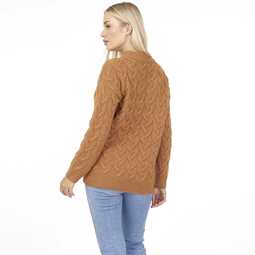 BRAVE SOUL Crew Neck Femmes Pull Tricoté LK-544ORIGINAL CHAMEAU 2 BRAVE SOUL Crew Neck Femmes Pull Tricoté LK-544ORIGINAL CHAMEAU – Image 2