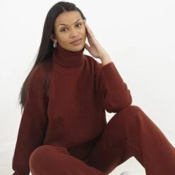 BRAVE SOUL Femmes Costume Pull Avec Col Roulé Et Pantalon LSET-248BRAKENE -Sportif Vêtements Magasin LSET 248BRAKENE 3 1280x1280