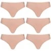 MONT EMILIAN "Nimes" Femmes String Lot De 6 Rose