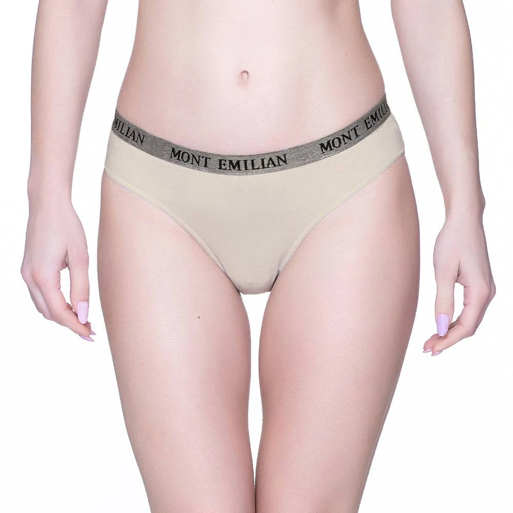 MONT EMILIAN "Grenoble" Femmes Slip Lot De 8 Beiges 2 MONT EMILIAN "Grenoble" Femmes Slip Lot De 8 Beiges – Image 2