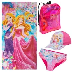 Disney Princess Fille Ensemble Pour La Plage Lot De 4 QE4347-fushy