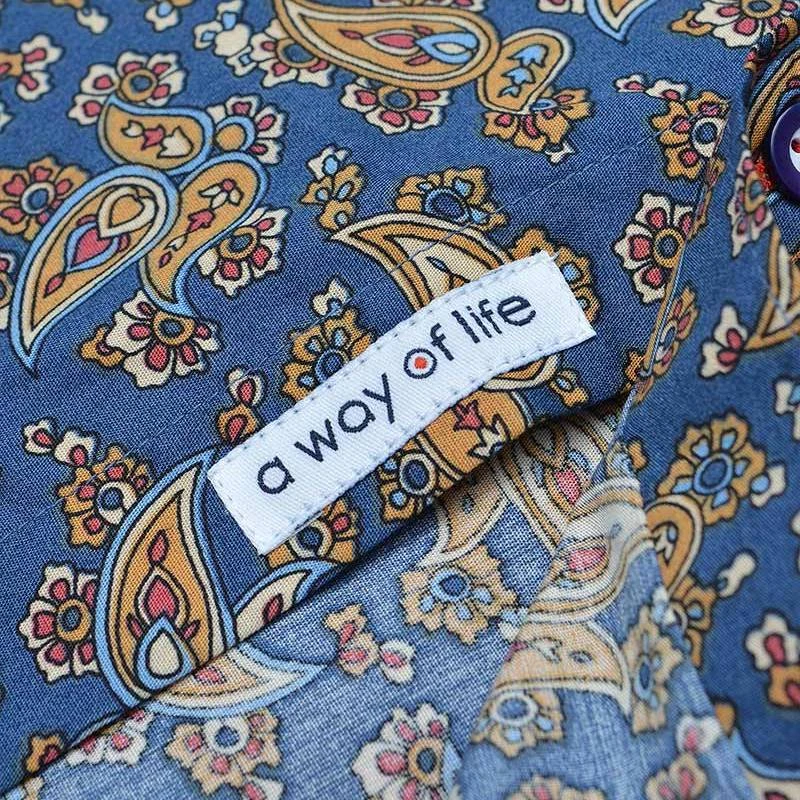 Lambretta Paisley Hommes Chemise à Manches Longues RWIS1381 5 Lambretta Paisley Hommes Chemise à Manches Longues RWIS1381 – Image 5