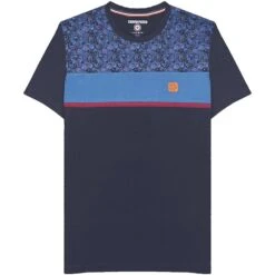 Lambretta Paisley Panel Hommes T-shirt SS0319-MARINE