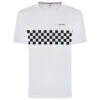 Lambretta Two Tone Panel Hommes T-shirt SS10895-BLANC