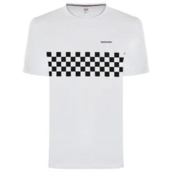 Lambretta Two Tone Panel Hommes T-shirt SS10895-BLANC
