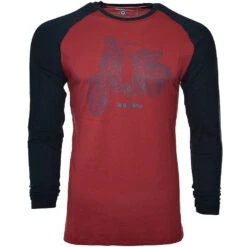 Lambretta Scooter Hommes Haut à Manches Longues SS4256-B/N