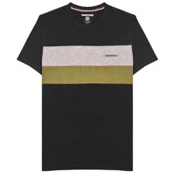 Lambretta Pannelled Tee Hommes T-shirt SS9036-BLK