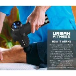 Urban Fitness Touch Pistolet De Massage UFA622 -Sportif Vêtements Magasin UFA622 8 1280x1280