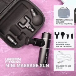 Urban Fitness Mini Pistolet De Massage UFA623 -Sportif Vêtements Magasin UFA623 6 1280x1280