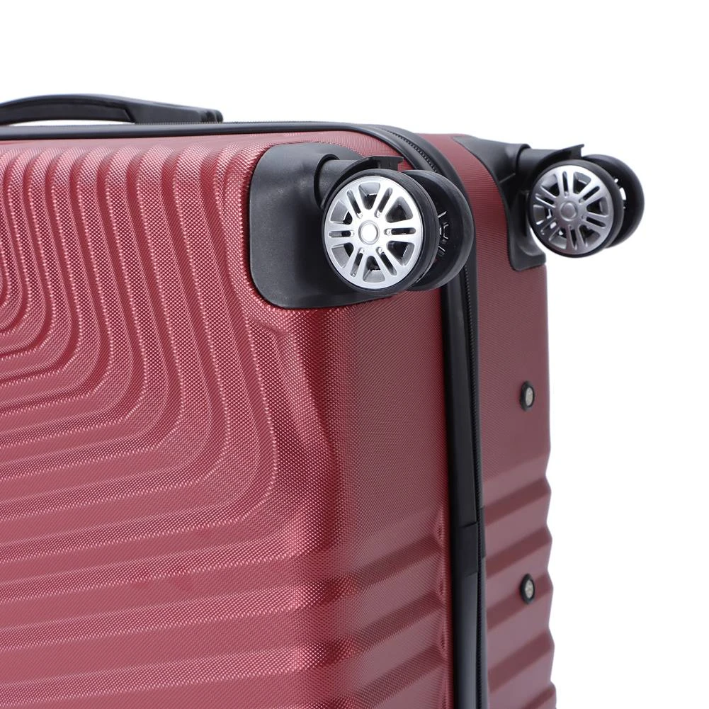 VERTICAL STUDIO "Stavanger" 20" 24" 28" Valise Ensemble De 3 Rouge Foncé 6 VERTICAL STUDIO "Stavanger" 20" 24" 28" Valise Ensemble De 3 Rouge Foncé – Image 6