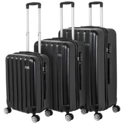 VERTICAL STUDIO "Kopenhagen" Valise Ensemble De 3 20" 24" 28" Noir