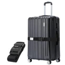 VERTICAL STUDIO "Silkström" 24" Valise Noir Avec Sangle De Bagage GRATUITE